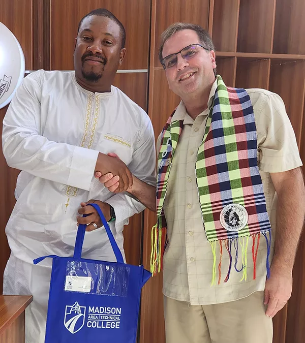 Dr. Bradshaw and Mayor Bensouda