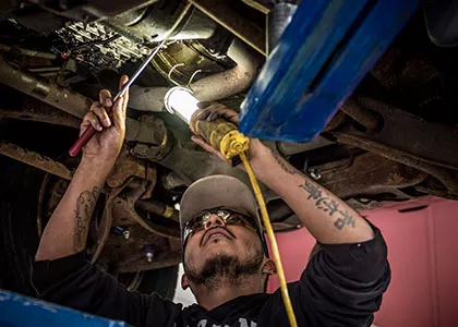 Automotive Technician Image of Student