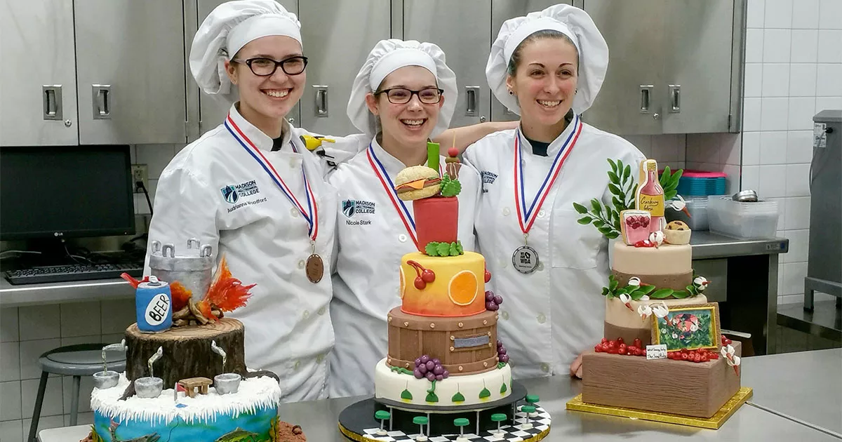 award-winning Madison College baking and decorative arts students