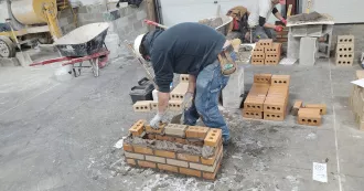 Bricklaying competition at Madison College - BAC Photo