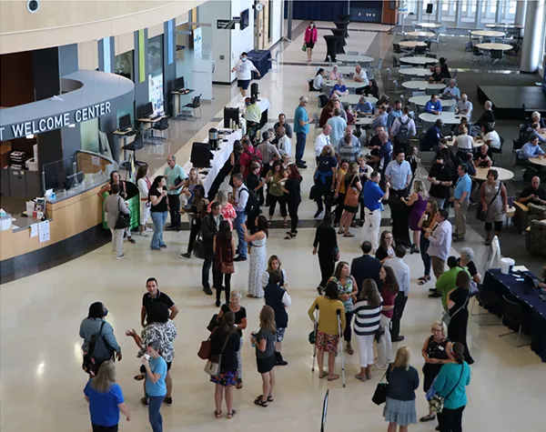 people at Truax campus lobby