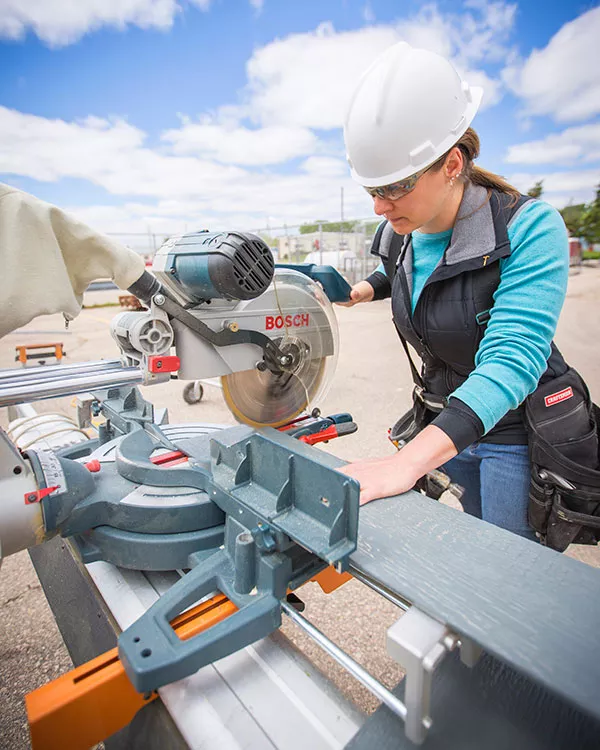 Madison College construction and remodeling student
