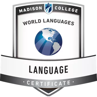 world languages certificate badge