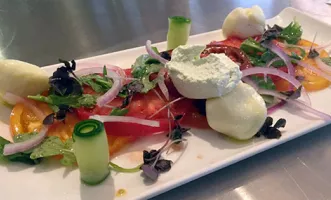 delicious-looking salad on a dish ready for serving