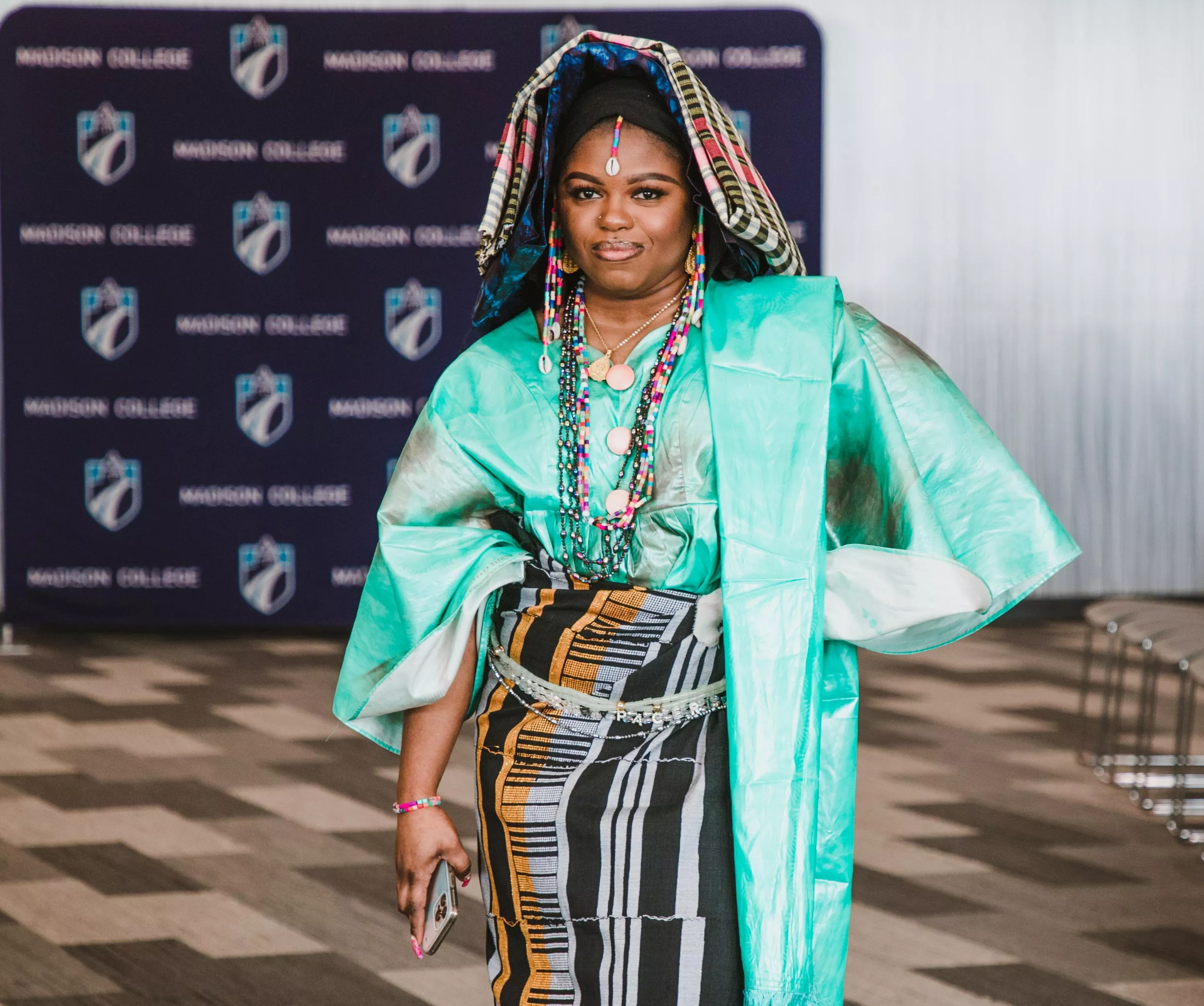 Student from fashion show