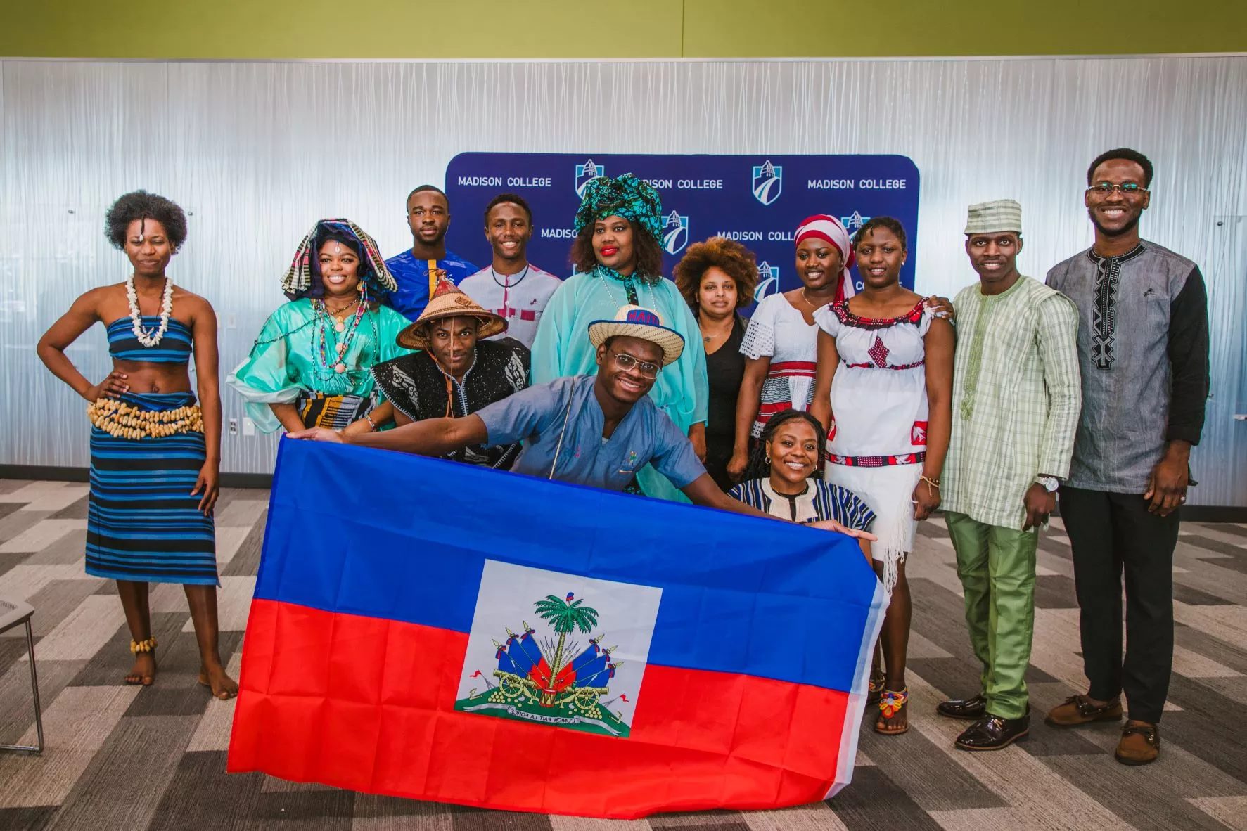 Students from the Black History Month Fashion Show