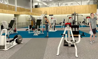 fitness facility architectural rendering