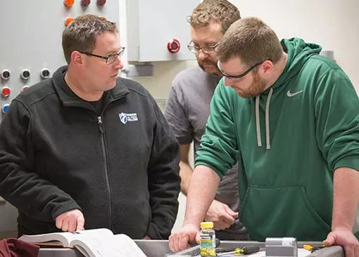 apprenticeship students at work