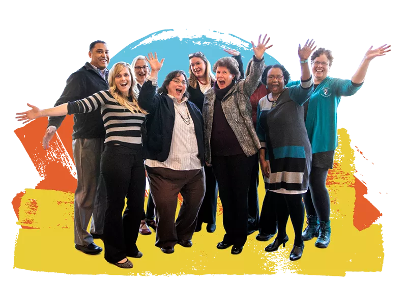 group photo of Madison College employees