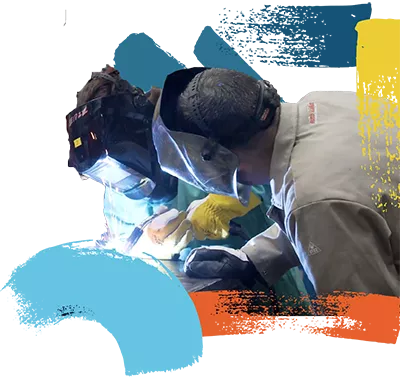 cropped image of a print flyer