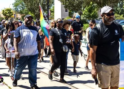 Particpants in the Juneteenth parade in Madison in 2022.