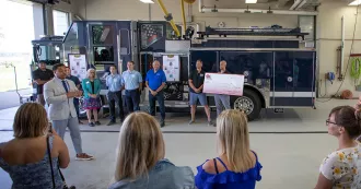 scholarship check presentation