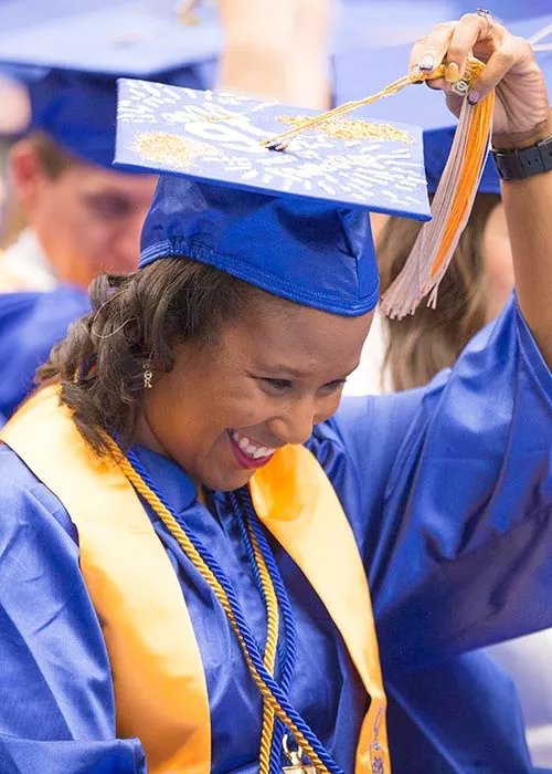 madison college student at graduation