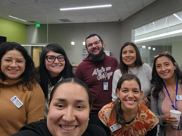 Madison College staff group selfie