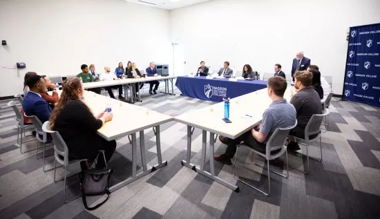 National Cyber Security Director visit with students and alumni roundtable