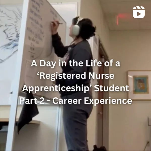day in the life of a registered nurse apprenticeship student part 2 - career experience