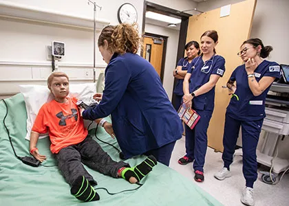 associate degree in nursing students at Reedsburg campus