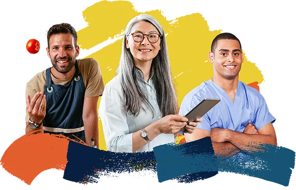 three Madison College students