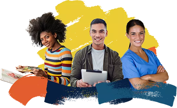 three Madison College students