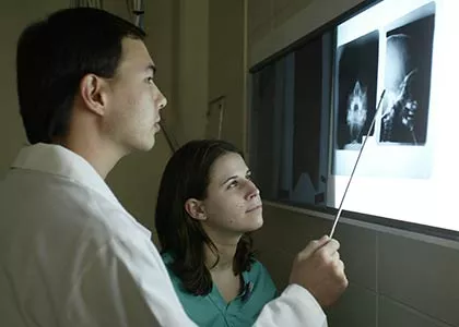 people looking at x-rays