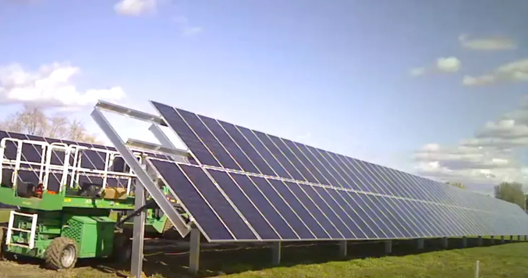 Reedsburg campus solar installation