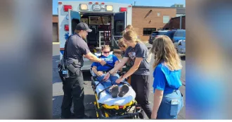 Students in the Madison College EMS summer camp.