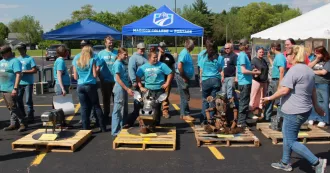 Participants at the 2023 Metal Mania event at Madison College-Fort Atkinson.