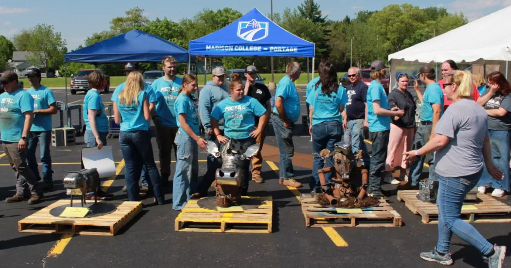 Participants at the 2023 Metal Mania event at Madison College-Fort Atkinson.