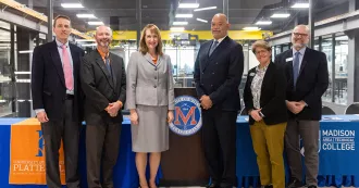Signing ceremony with UW-Plateville