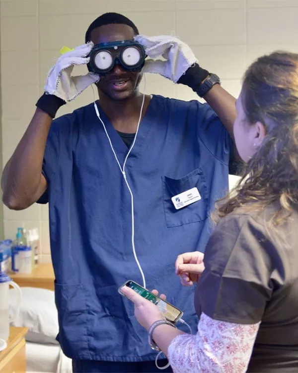 Nursing students at Madison College Watertown campus